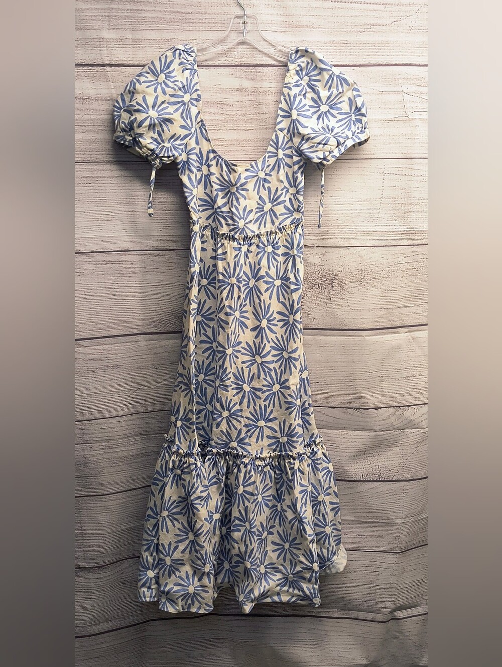 POLO RALPH LAUREN Kai Daisy Floral Linen Midi Dress 0 - Picture 5 of 8